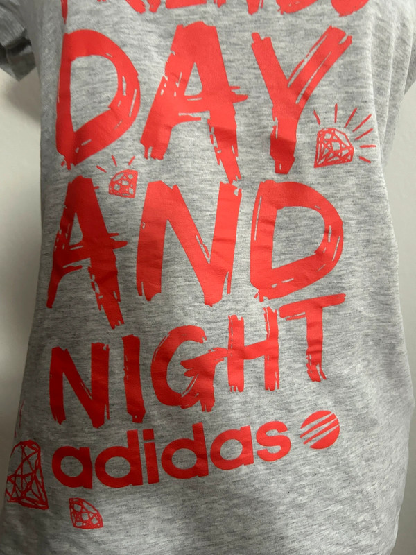 Adidas neo Damen T Shirt grau orange Gr. S Vinted