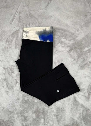 Legging Lululemon Wunder Under T10 Imprimé Bleu Beige | Taille Haute | Crop 21” | Yoga & Stretch, marke: Lululemon, zustand: Sehr gut, größe: L / 40 / 12, 25,00 €, 26,95 € inklusive Vinted-Käuferschutz