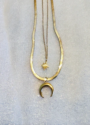 Collier acier inoxydable., brand: Boutique Parisienne, condition: Very good, €10.00, €11.20 includes Buyer Protection Pro