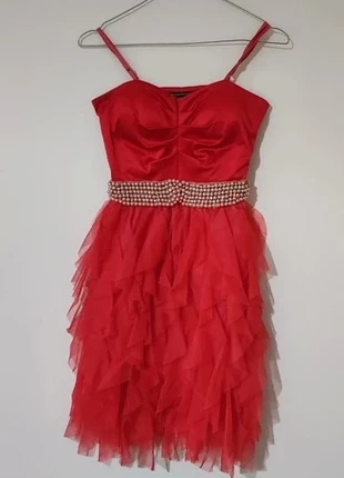 Abito rosso, brand: Rinascimento, condizioni: Nuovo senza cartellino, taglia: XS / IT 38 / EU 34, €30.00, €32.20 include la Protezione acquisti