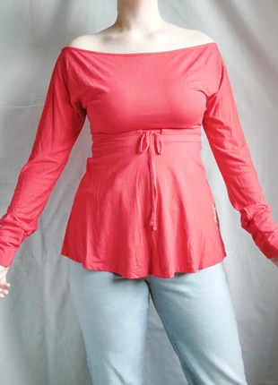 Camisola cintada ajustável com decote à barco, estado: Muito bom, tamanho: M / 38 / 10, €2.00, €2.80 inclui Proteção do Comprador