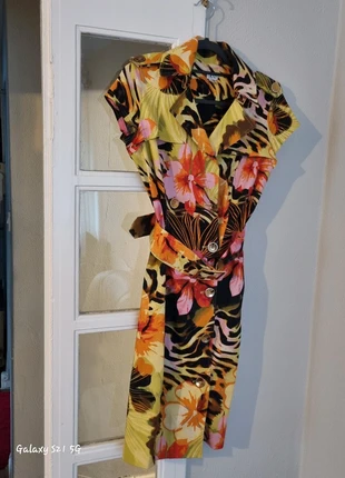 Cache Tropical Print Mini Dress - Removable Belt - Size 10 - Made in USA
, brand: Cache Cache, condition: Very good, size: M / UK 12-14, £10.00, £11.20 includes Buyer Protection