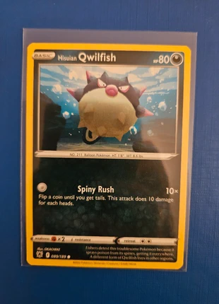 Pokemon Hisuian Qwilfish 089/189 Astral Radiance Very Good Condition, brand: Pokémon, condition: Very good, £1.00, £1.75 includes Buyer Protection