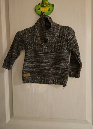 Pull oaoy gris, brand: pas de marque, condition: Very good, size: 1-3 months / 56 cm, €1.00, €1.75 includes Buyer Protection