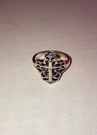 Anello gotico con croce, état: Neuf sans étiquette, taille: 16,1 mm, 2,50 €, 3,33 € Protection acheteurs incluse