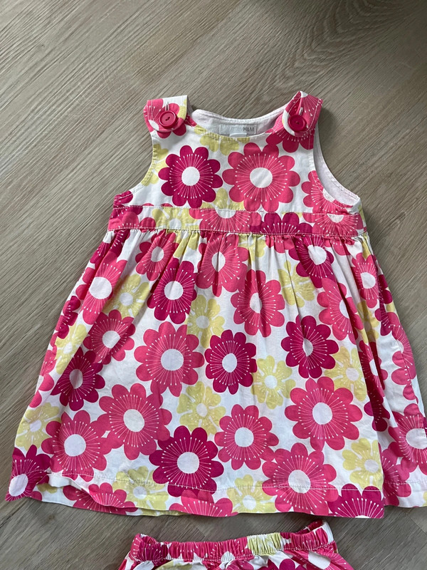 H&M Kleid Kleidchen mit Höschen Größe 86 2