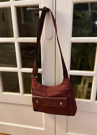 sac Longchamp porté épaule le pliage toile nylon détail cuir - Vinted