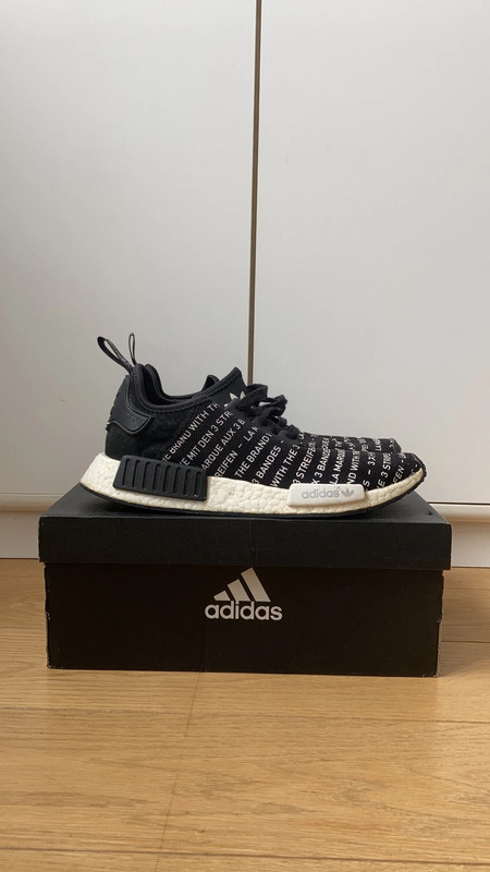 Adidas NMD R1 Brand With The Three Stripes Core Black FTWR White Vinted