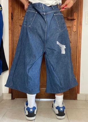 Jort short baggy large handmade style JNCO y2k brodé peinture hiphop, merk: JNCO, staat: Heel goed, maat: XXXL, € 40,00, € 42,70 inclusief Kopersbescherming Pro