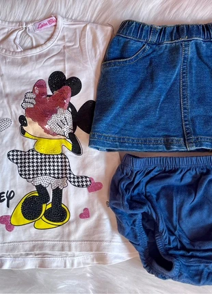 Conjunto Falda y Camiseta, marca: MO Kids, estado: Muy bueno, tamaño: 9-12 meses / 74 cm, 2,50 €, 3,33 € Protección al comprador incluida