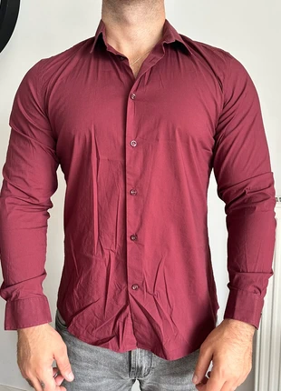Chemise slim fit bordeaux – Celio – taille L – neuve avec étiquette, marque: Celio, état: Neuf avec étiquette, taille: L, 15,00 €, 16,45 € Protection acheteurs incluse