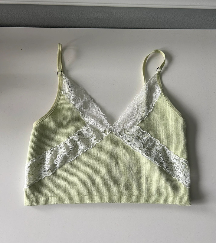 Urban Outfitters Green Lace Cami 1