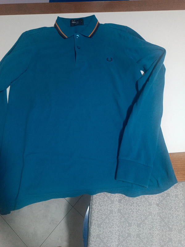 Maglia Fred Perry con collo a polo a manica lunga 2