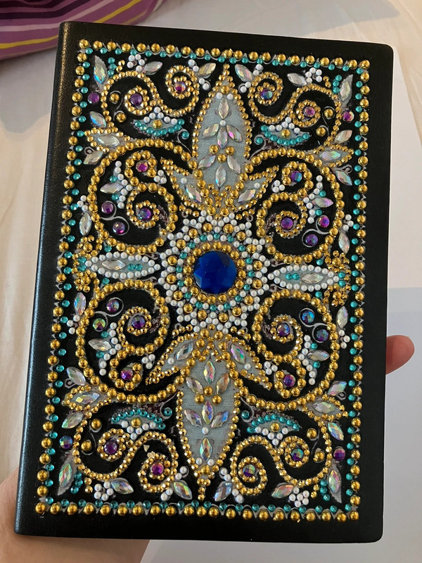 Notebook Journal decorated with rhinestones 1