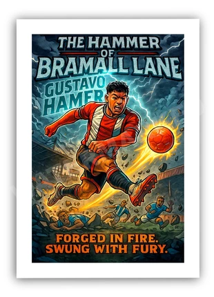 Gustavo Hamer A4 Unframed Poster – The Hammer of Bramall Lane Sheffield United Art Print, condition: New with tags, £7.50, £8.58 includes Buyer Protection Pro