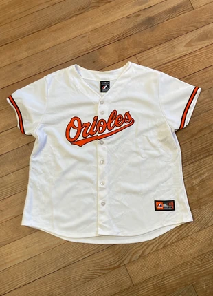 Maillot Majestic MLB Baltimore Orioles made in USA 90's, marke: Majestic, zustand: Sehr gut, größe: L / 40 / 12, 39,00 €, 41,65 € beinhaltet Vinted-Käuferschutz Pro