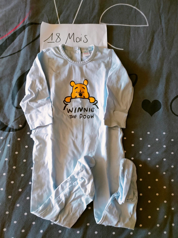 Pyjama fin Winnie l'ourson bébé garçon 1