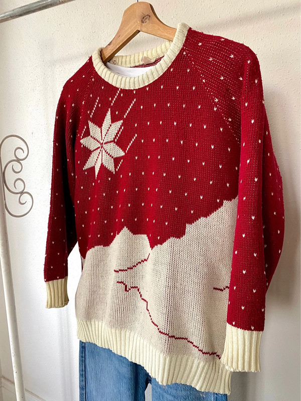 Vintage Pull D’hiver / Noël Taille M 3