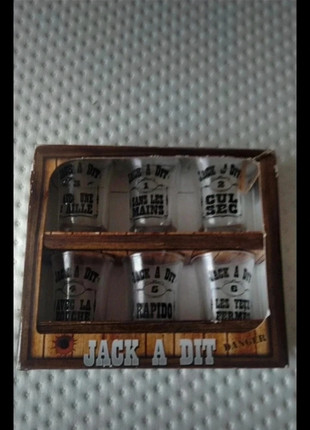 Lot de 6 verres à shot avec inscription jack a dit, marque: Jack, état: Bon état, 2,00 €, 2,80 € Protection acheteurs incluse
