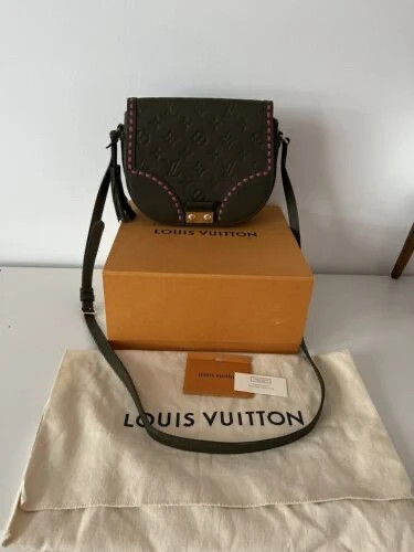 Louis Vuitton Olive Green Monogram Empreinte Leather Junot Shoulder Bag