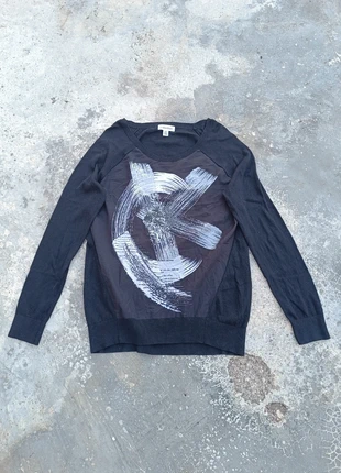 Calvin Klein Black Graphic Knit Sweater Size S, marca: Calvin Klein, estado: Muito bom, tamanho: S / 36 / 8, €3.90, €4.80 inclui Proteção do Comprador