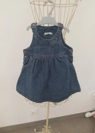 Robe jeans, marca: Kitchoun, estado: Satisfatório, tamanho: 12-18 meses / 80 cm, €1.00, €1.75 inclui Proteção do Comprador