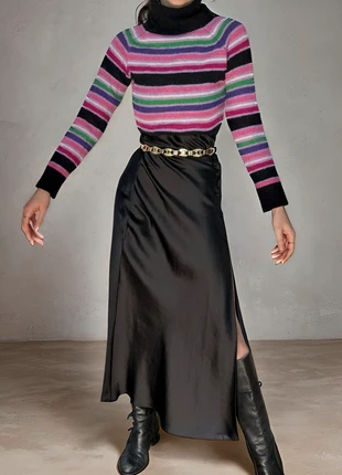 Pull vintage laine col roulé multicolore , brand: Vintage, condition: Satisfactory, size: XS / 34 / 6, €20.00, €21.70 includes Buyer Protection