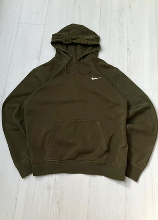 Pull Sweat a Capuche Nike Vert Kaki Logo Brodé Blanc Poches Y2K - Homme L, brand: Nike, condition: Very good, size: L, €29.90, €32.10 includes Buyer Protection