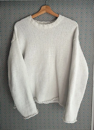 Pull chenille blanc, marque: Bershka, état: Très bon état, taille: M / 38 / 10, 5,00 €, 5,95 € Protection acheteurs incluse