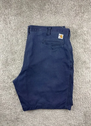 Short Carhartt carpenter cargo workwear bleu marine W42, marque: Carhartt, état: Très bon état, taille: W42 | FR 52, 22,00 €, 23,80 € Protection acheteurs incluse