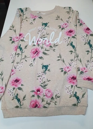 Sweat florale H&M hoodie, marca: H&M, estado: Muy bueno, tamaño: 14 años / 164 cm, 9,00 €, 10,15 € Protección al comprador incluida