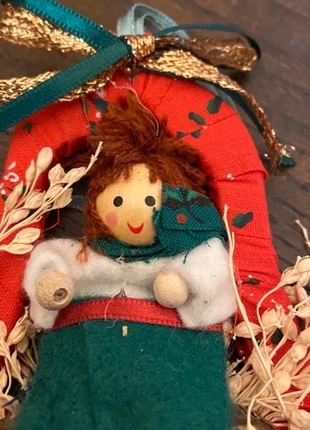 Vintage Adorable décoration de Noël en bois ancien années 80, brand: Vintage, condizioni: Ottime, €4.00, €4.90 include la Protezione acquisti