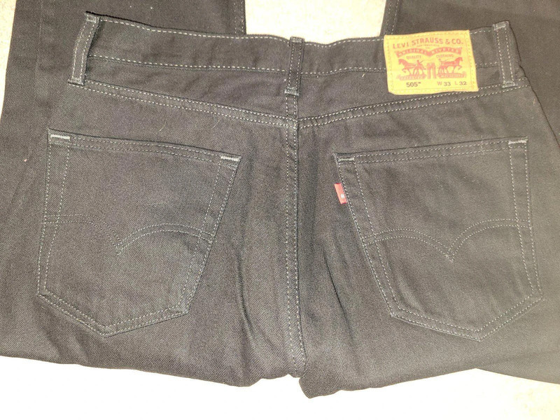 Levi'S 505 Regular Black 33x32 3