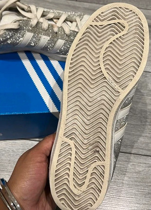Silver glitter adidas superstars sales