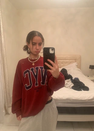 Pull oversize vintage rouge bordeaux, brand: Kiabi, condition: New without tags, size: M / 38 / 10, €10.00, €11.20 includes Buyer Protection