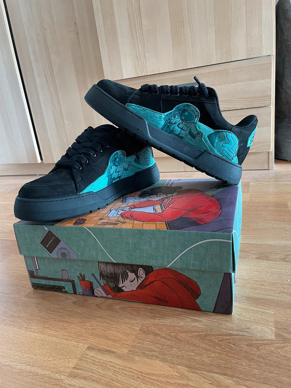 Derschutze astro chunky sneaker turquoise