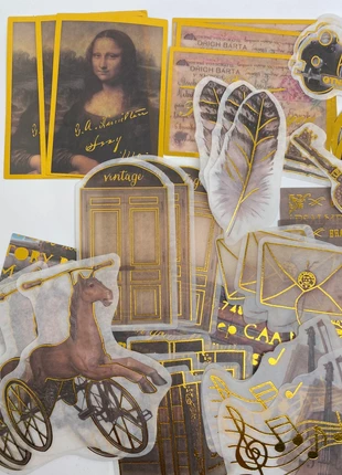 Nieuw! Mona Lisa stickerset, marque: Stickers, état: Neuf sans étiquette, 5,50 €, 6,48 € Protection acheteurs incluse