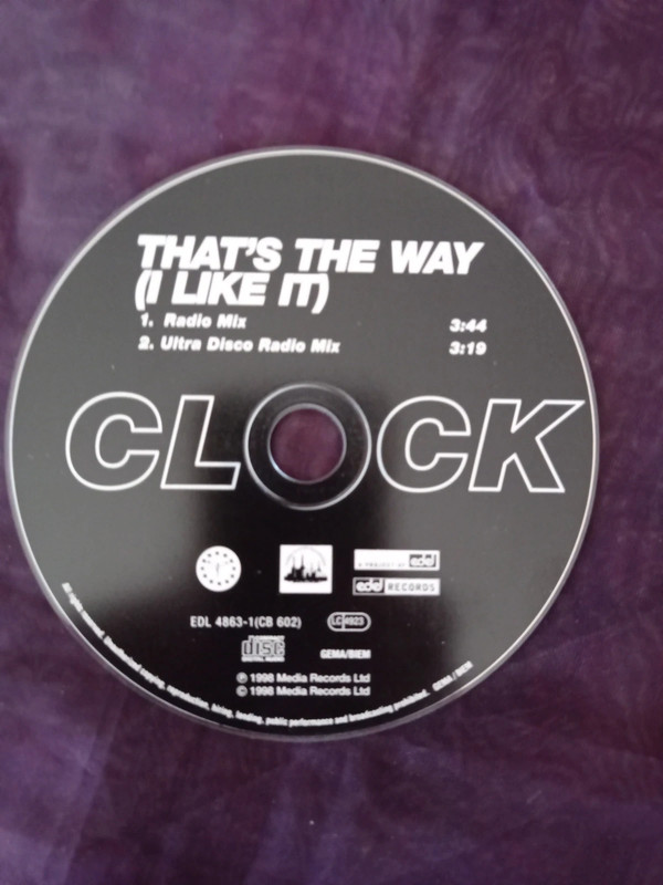 Clock : That's the way ( I like it ) - Cd 2 titres - #michaellefevre 2