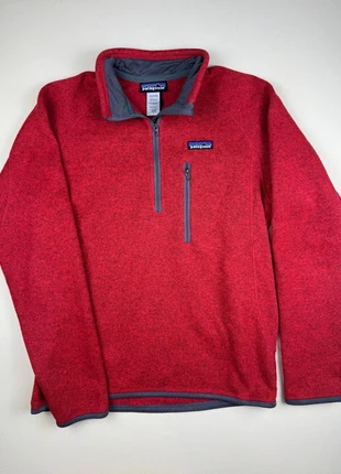 Polaire Patagonia Better Sweater rouge zippée logo brodé poitrine – unisexe, brand: Patagonia, condition: Very good, size: S, €50.00, €53.20 includes Buyer Protection