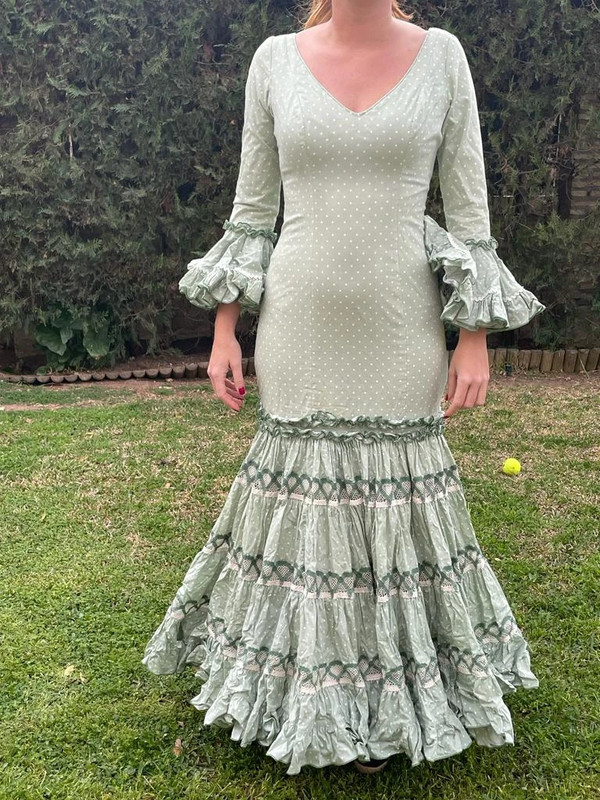 Vestido Flamenca canastero de mujer 1ª parte. 