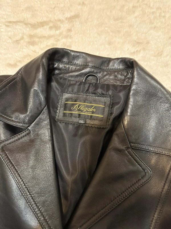 Black Faux Leather Jacket 4