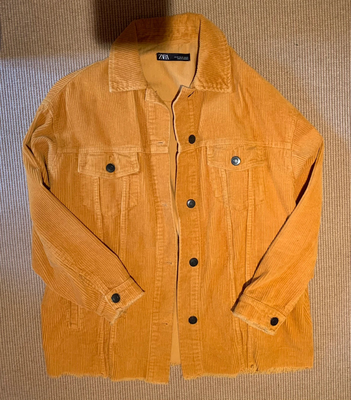 Zara yellow clearance corduroy jacket