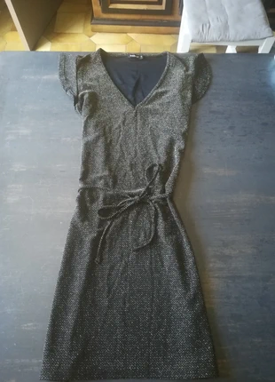 Robe de soirée à paillettes In extenso taille XS Noir / doré, marque: In Extenso, état: Très bon état, taille: XS / 34 / 6, 5,00 €, 5,95 € Protection acheteurs incluse