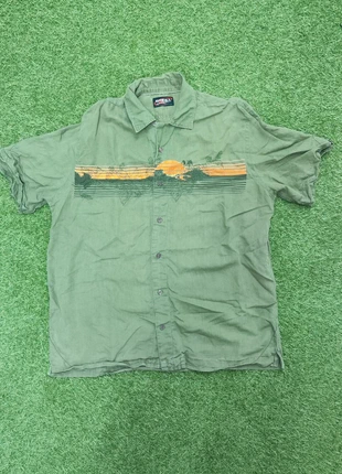 O’Neill Men’s Short Sleeve Shirt – Khaki Printed – Size L (Worn Look), marque: O'Neill, état: Bon état, taille: L, 7,00 €, 8,05 € Protection acheteurs incluse