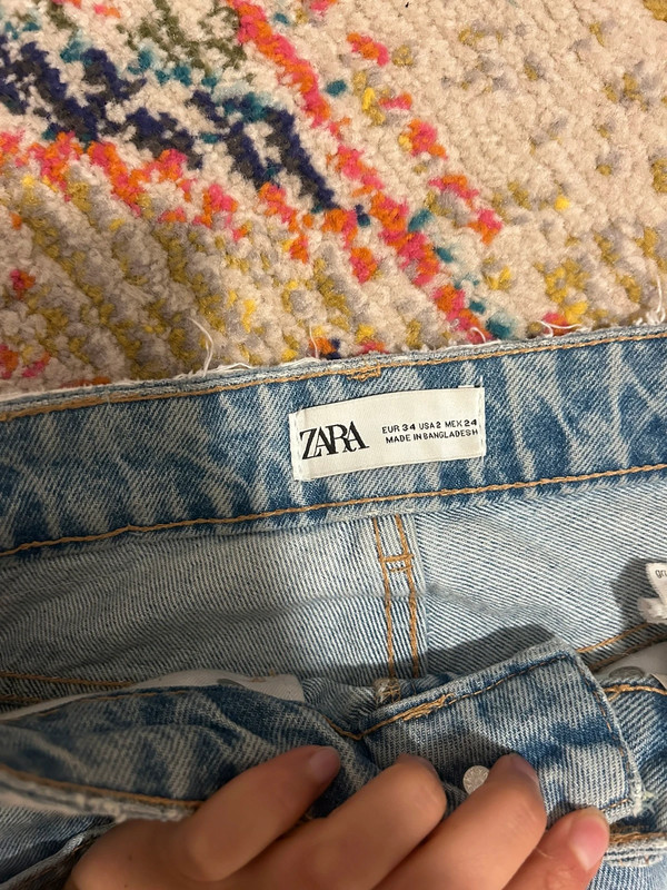 High waisted Zara Straight Leg Jeans 3