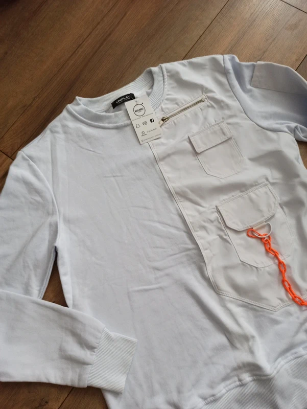 Pull blanc homme uni L - photo numéro 2