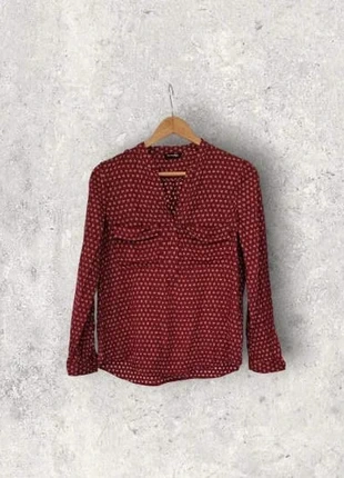 Blouse bordeau Massimo Dutti taille 38 viscose et soie, brand: Massimo Dutti, condition: Very good, size: M / 38 / 10, €10.00, €11.20 includes Buyer Protection