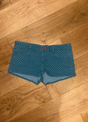 Vitamin Blue Polka Dot Y2K Micro Shorts Size M, brand: Vitamine, condition: Good, size: M / 10, £11.00, £12.25 includes Buyer Protection