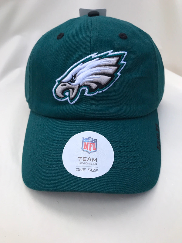 NFL Team Apparel Reebok Philadelphia Eagles Baseball Hat Cap Green 2