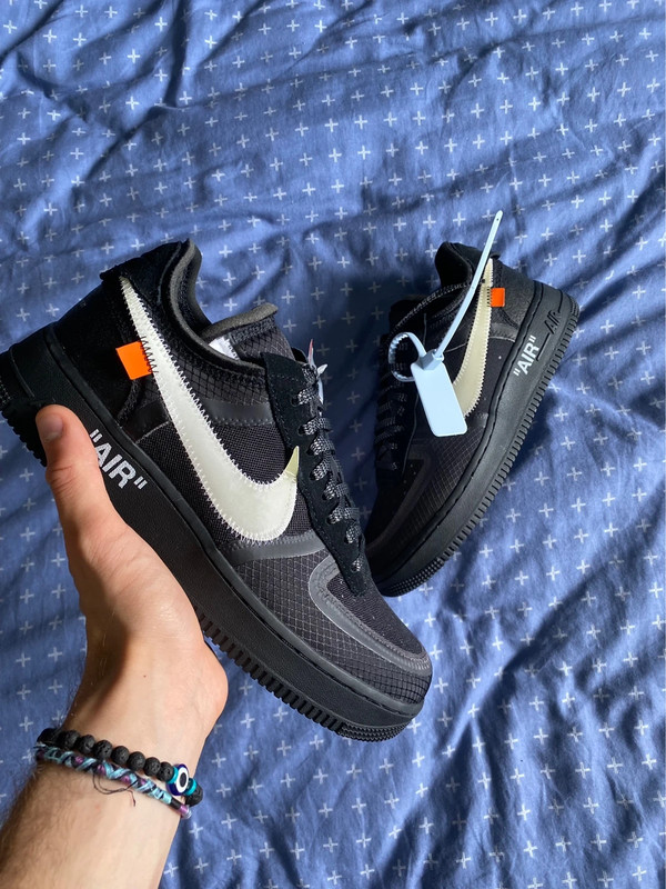Black off white x nike air force 1 on sale